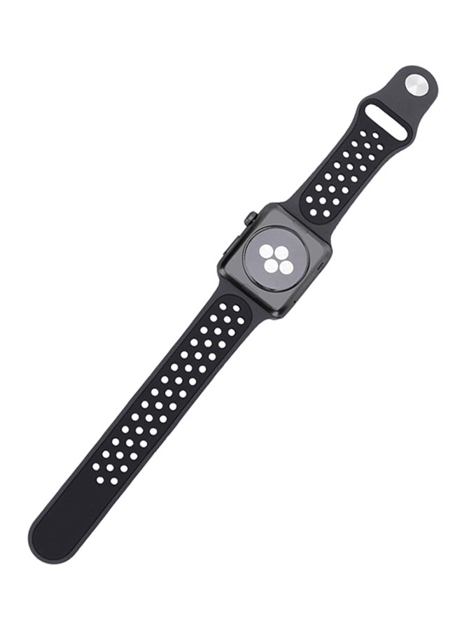 Replacement Band For Apple Watch Series 1/2/3 38mm Black - v1528789414/N15067458A_4