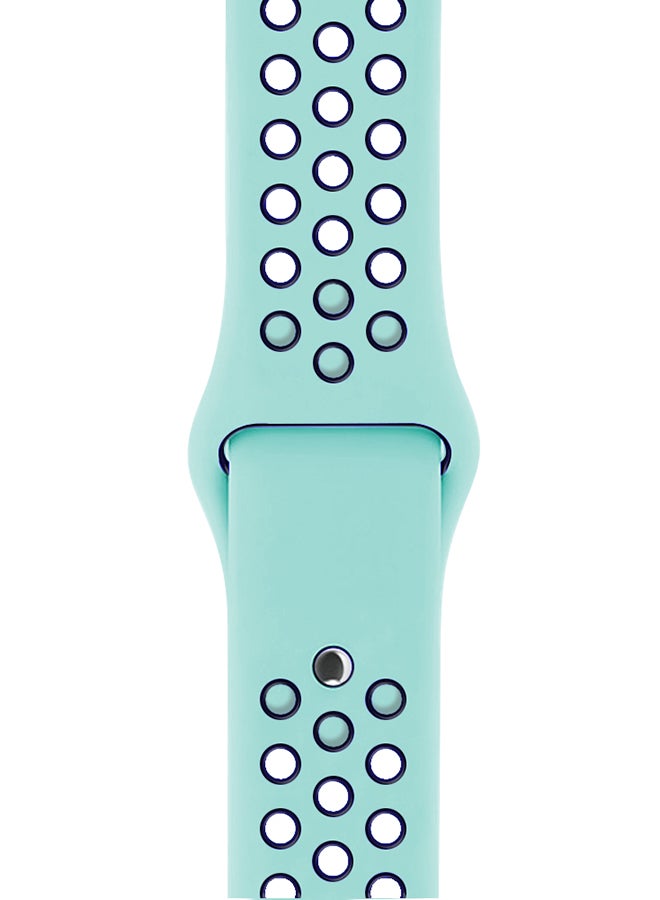 TraMx - Replacement Band For Apple Watch Series 1/2/3 42mm Green/Blue - Image 1