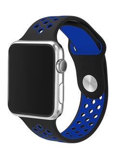 TraMx Replacement Band For Apple Watch Series 1/2/3 42mm Black/Blue  - Image 2
