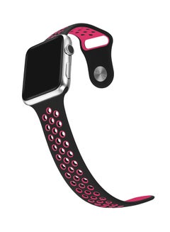 TraMx Replacement Band For Apple Watch Series 1/2/3 42mm Black/Pink  - Image 4