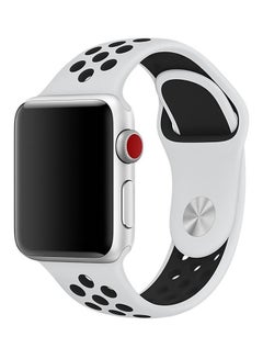 TraMx Replacement Band For Apple Watch Series 1/2/3 38mm White/Black  - Image 3