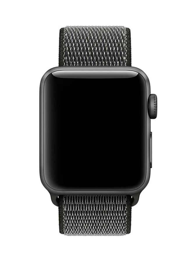 TraMx - Replacement Band For Apple Watch Series 1/2/3/4/5 38mm Grey/Black - Image 1