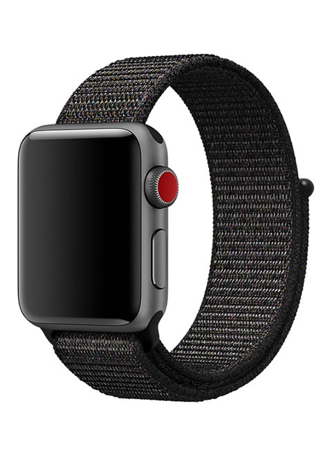 Nylon Replacement Band For Apple Watch Series 1/2/3 38mm Black