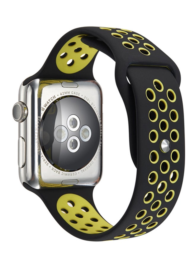 Replacement Band For Apple Watch Series 1/2/3 42mm Black/Green