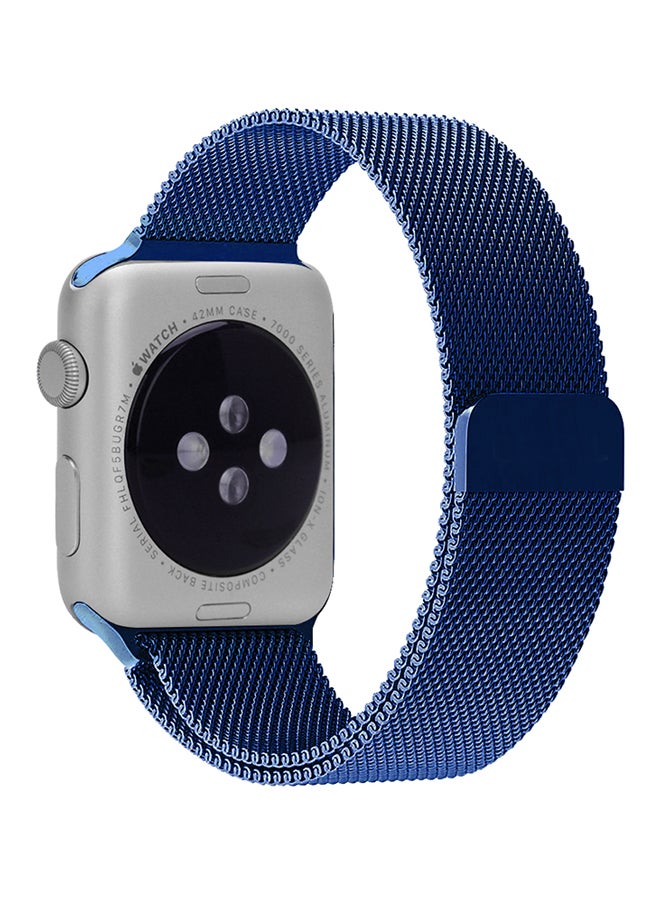 TraMx - Magnetic Loop Replacement Band For Apple Watch Series 1/2/3 38mm Blue - Image 1