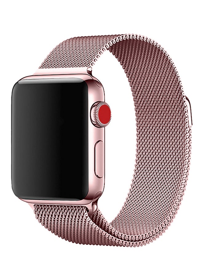 TraMx - Replacement Band For Apple Watch Series 1/2/3 38mm Rose Gold - Image 1