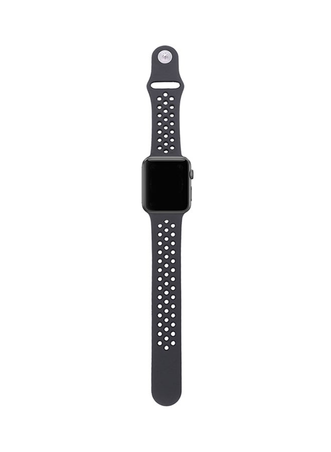 Replacement Band For Apple Watch Series 1/2/3 38mm Black - v1528789529/N15067458A_3