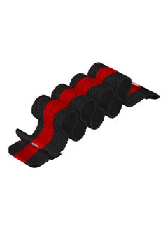 TraMx Replacement Band For Apple Watch Series 5/4/3 Sport Edition-42mm and 44mm Black/Red  - Image 4