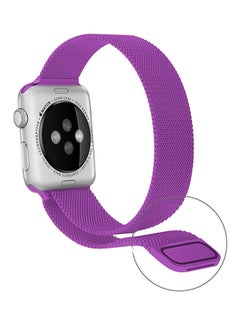 TraMx Replacement Stainless Steel Band For Apple Watch Series 1/2/3 42mm Purple  - Image 3