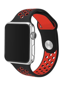 TraMx Replacement Band For Apple Watch Series 1/2/3 38mm Black/Red  - Image 2