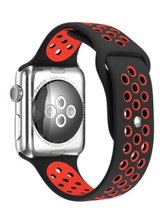 Replacement Band For Apple Watch Series 1/2/3 42mm Black/Red