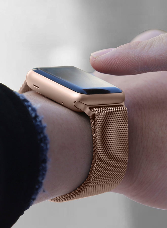 TraMx - Replacement Band For Apple Watch Series 1/2/3 38mm Rose Gold - Image 1