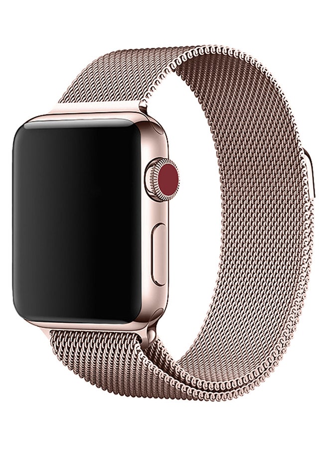 TraMx - Replacement Band For Apple Watch Series 1/2/3 38mm Rose Gold - Image 1