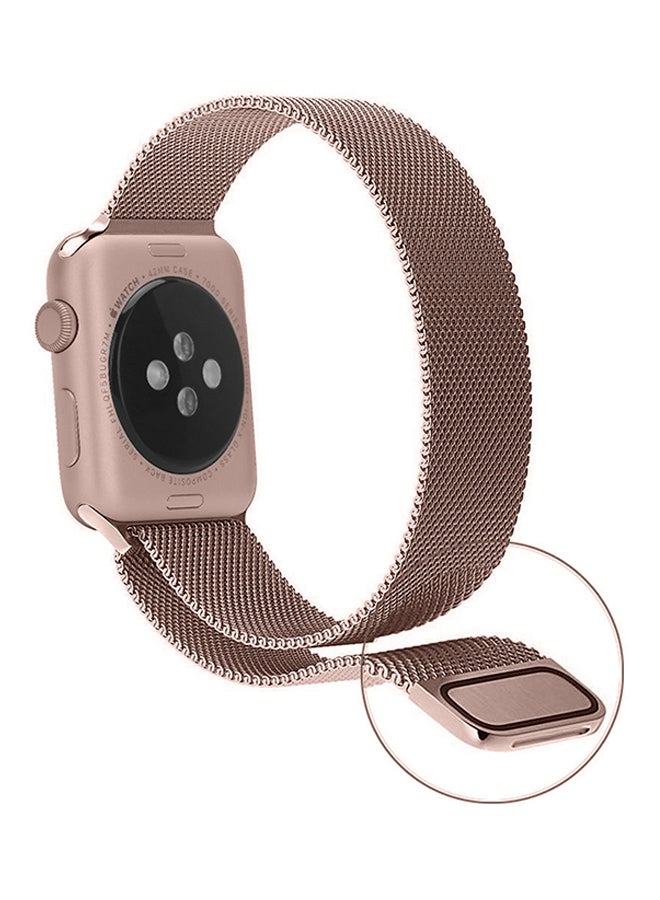 TraMx - Replacement Band For Apple Watch Series 1/2/3 38mm Rose Gold - Image 1