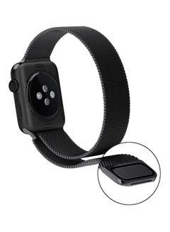 TraMx Stainless Steel Replacement Band For Apple Watch Series 1/2/3 - 42mm Black  - Image 2