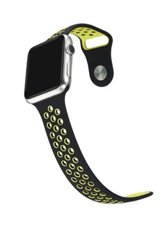 TraMx Replacement Band For Apple Watch Series 1/2/3 42mm Black/Green  - Image 4