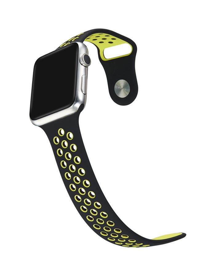 Replacement Band For Apple Watch Series 1/2/3 42mm Black/Green