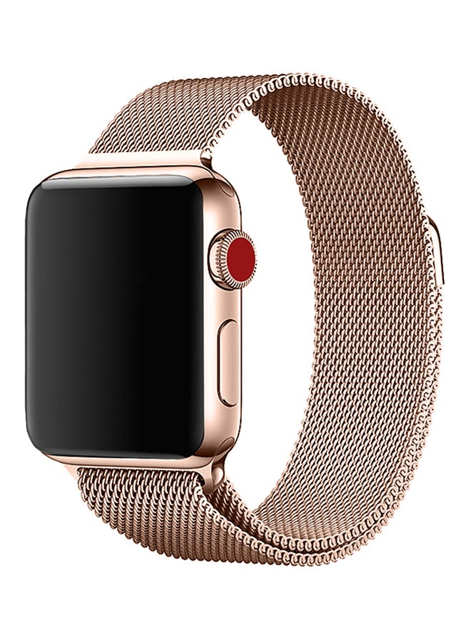 TraMx - Replacement Band For Apple Watch Series 1/2/3 38mm Rose Gold - Image 1
