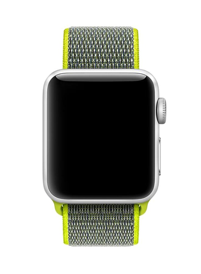 TraMx Replacement Band For Apple Watch Series 1/2/3 38mm Grey/Green - Image 2