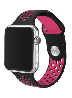 TraMx Replacement Band For Apple Watch Series 1/2/3 38mm Black/Pink  - Image 2