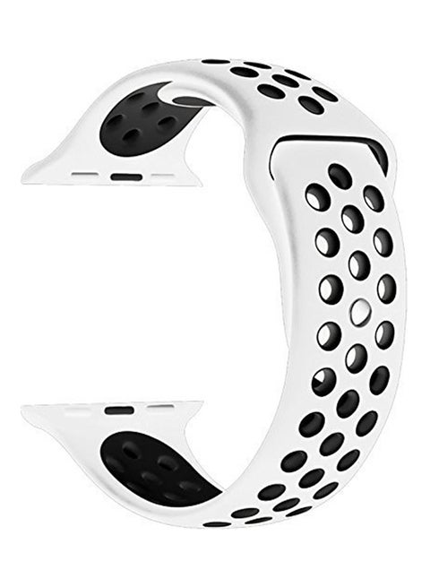 Replacement Band For Apple Watch Series 1/2/3 42/44/45/49mm White/Black