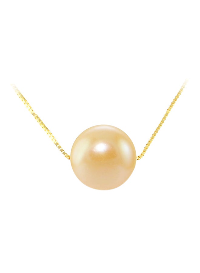 Vera Perla - 18 Karat Solid Gold With 8 mm Pearl Pendant Necklace - Image 1
