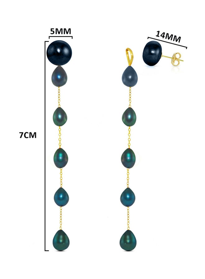 Vera Perla 18 Karat Solid Yellow Gold 5 mm Pearls Detachable Earrings - Image 2