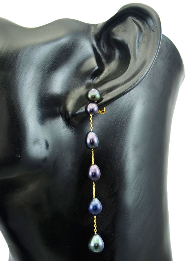 Vera Perla 18 Karat Solid Yellow Gold 5 mm Pearls Detachable Earrings - Image 3