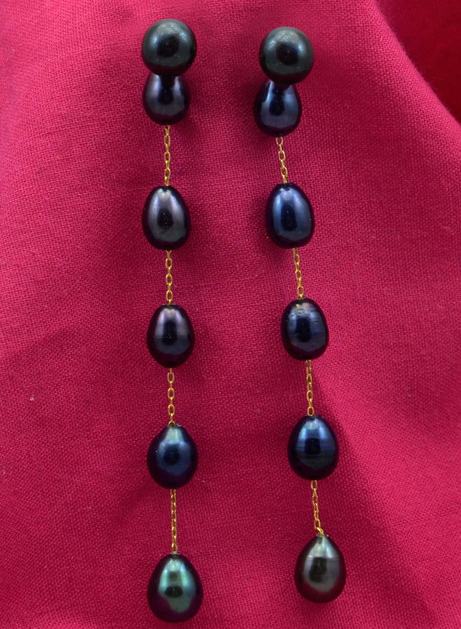 Vera Perla 18 Karat Solid Yellow Gold 5 mm Pearls Detachable Earrings - Image 4