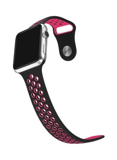 TraMx Replacement Band For Apple Watch Series 1/2/3 38mm Black/Pink  - Image 4