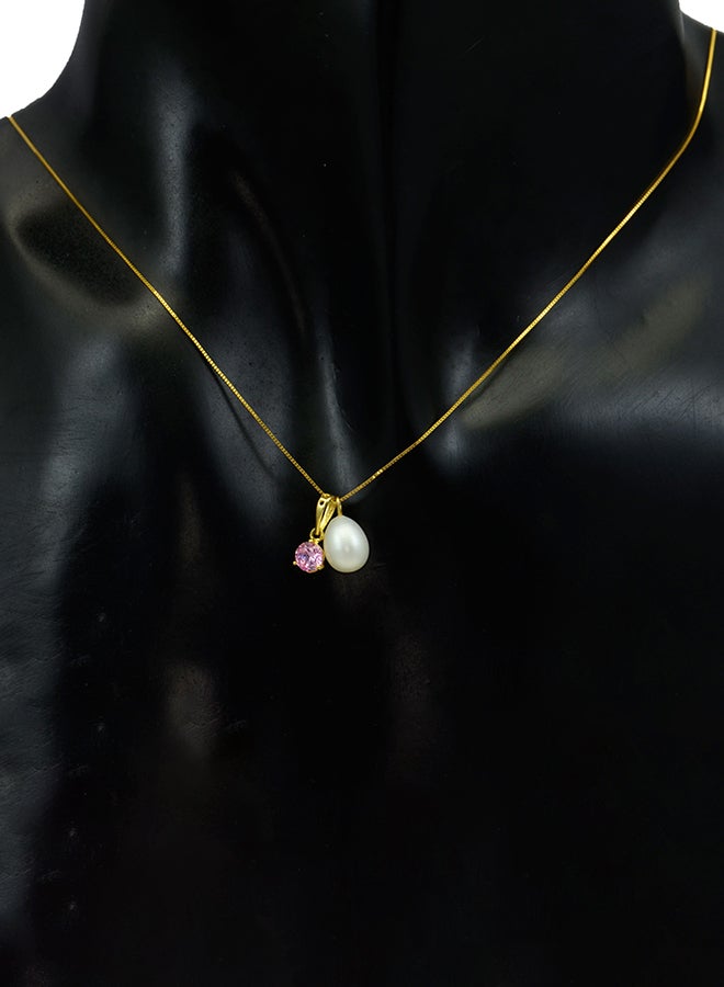 فيرا بيرلا قلادة بدلاية من اللؤلؤ مرصعة بأحجار الزركونيا من الذهب عيار 18 قيراطاً - Image 3