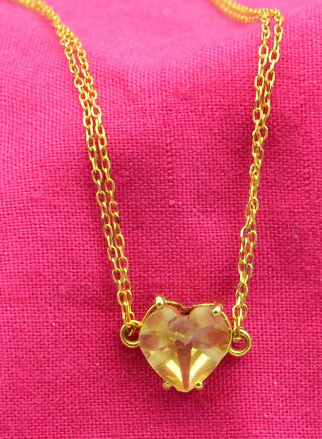 Vera Perla 18 Karat Solid Yellow Gold Citrine Chain Bracelet  - Image 4