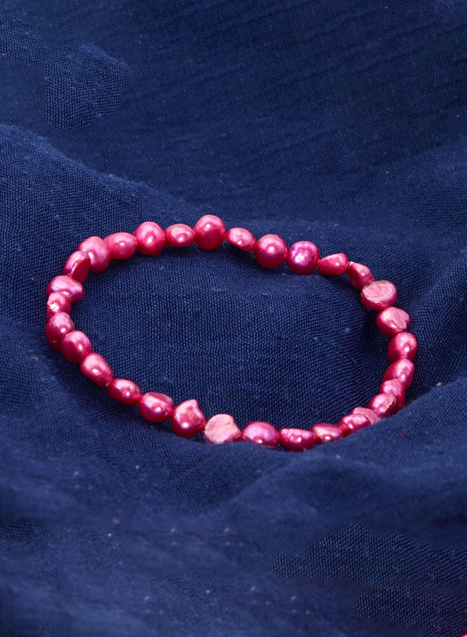 فيرا بيرلا سوار مرن مزدان بحبات اللؤلؤ - Image 4