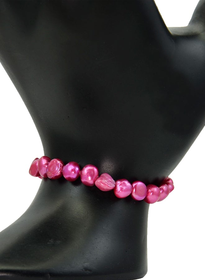 فيرا بيرلا سوار مرن مزدان بحبات اللؤلؤ - Image 3