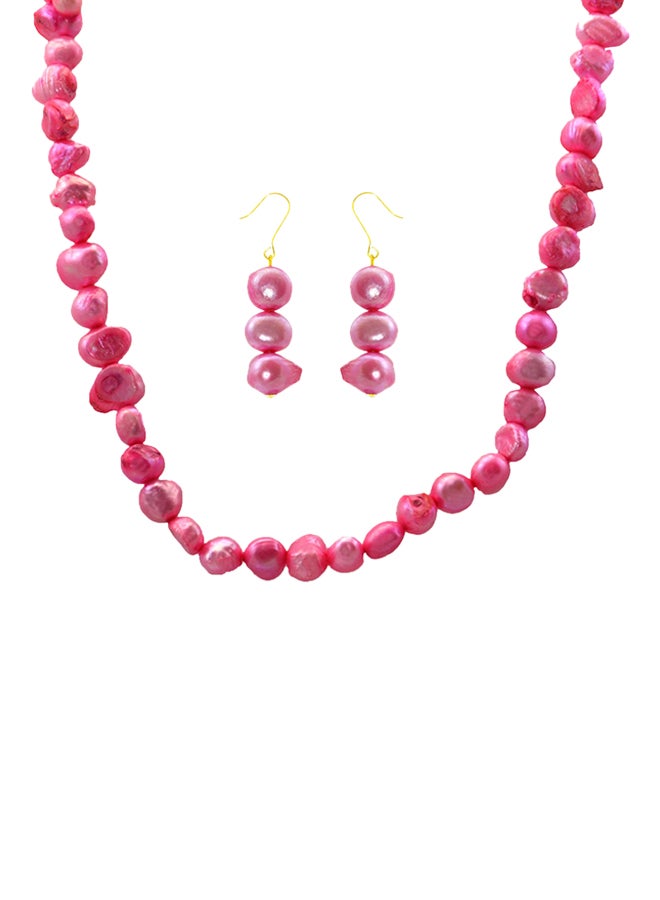 Vera Perla Set of 2 Pearl Beads Necklace and Earrings  - Image 1