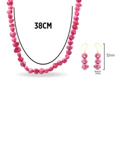 Vera Perla Set of 2 Pearl Beads Necklace and Earrings  - Image 2