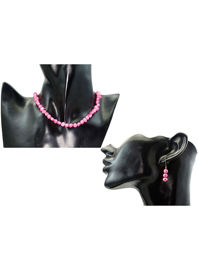Vera Perla Set of 2 Pearl Beads Necklace and Earrings  - Image 3