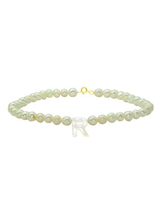 Pearls Strand Letter R Bracelet - v1528792463/N15079299A_1