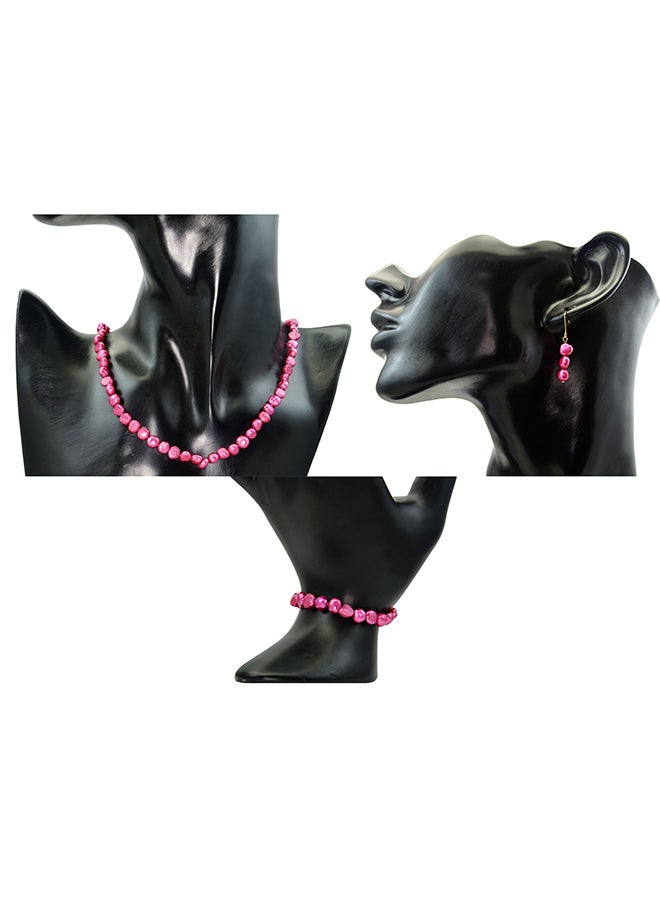 Vera Perla - 10 Karat Gold With Pearls Jewellery Set - Image 1