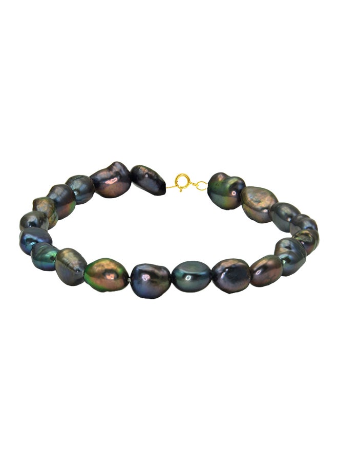 Vera Perla - 18 Karat Gold With Pearls Luxury Pet Collar Bracelet - Image 1