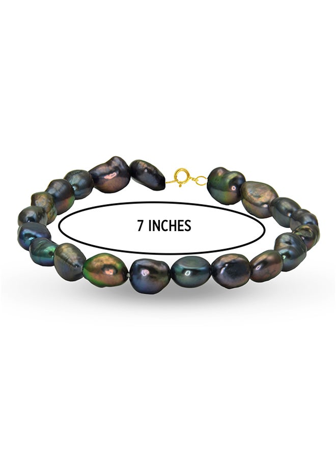 Vera Perla - 18 Karat Gold With Pearls Luxury Pet Collar Bracelet - Image 1