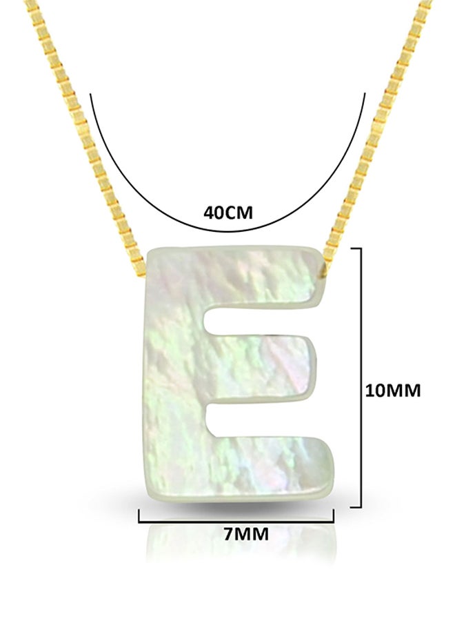 قلادة من الذهب عيار 18 قيراط بدلاية من اللؤلؤ على شكل حرف E - v1528792644/N15079587A_2