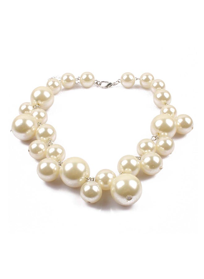 Pearl Necklace And Earrings Necklace Jewellery Set - Image 5