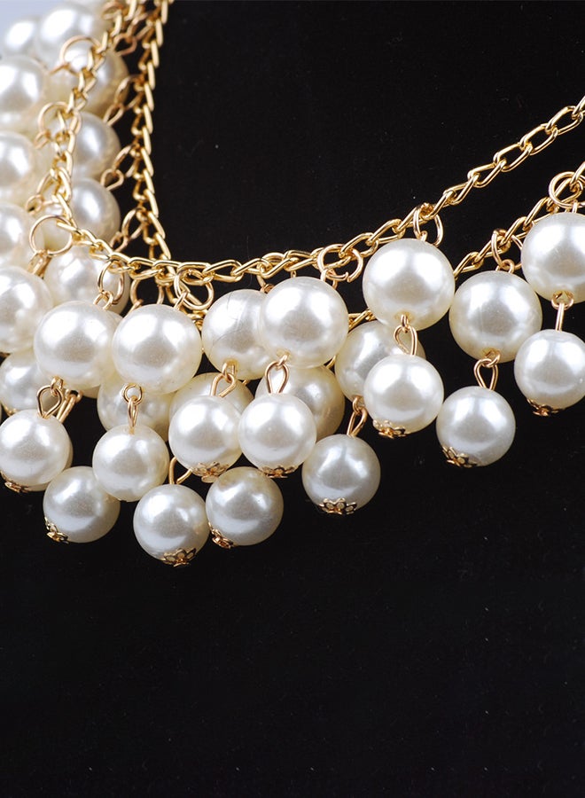 Generic - Multilayer Pearl Bib Necklace - Image 1