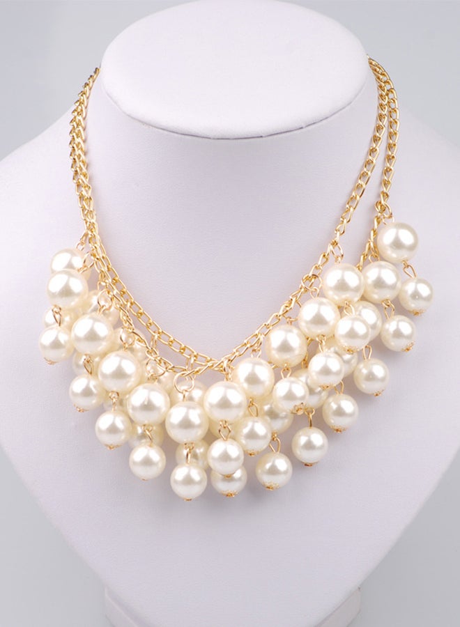 Generic - Multilayer Pearl Bib Necklace - Image 1