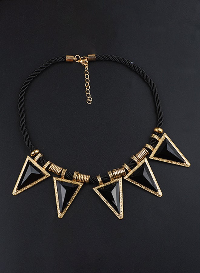 Short Triangle Geometry Charm Necklace  - Image 4
