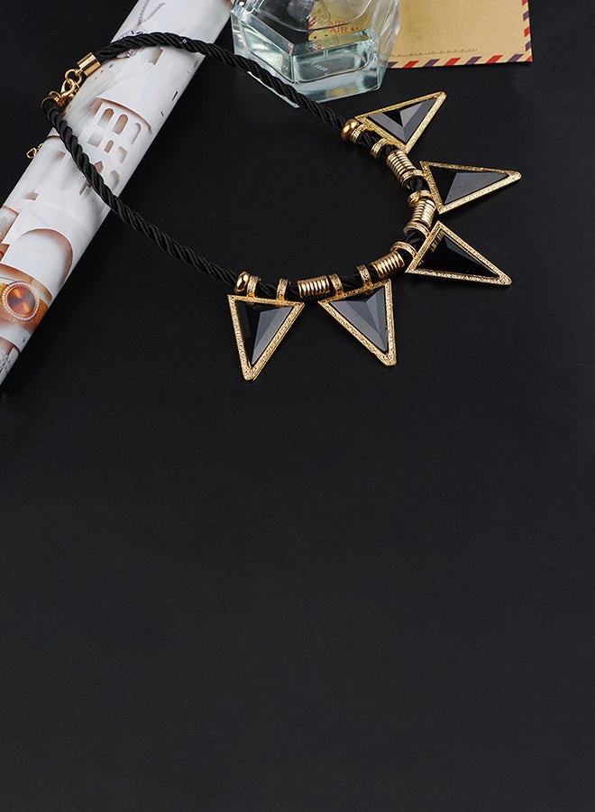 Short Triangle Geometry Charm Necklace  - Image 5