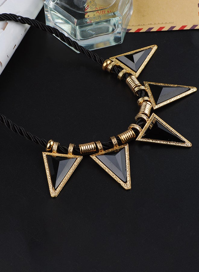 Short Triangle Geometry Charm Necklace  - Image 3