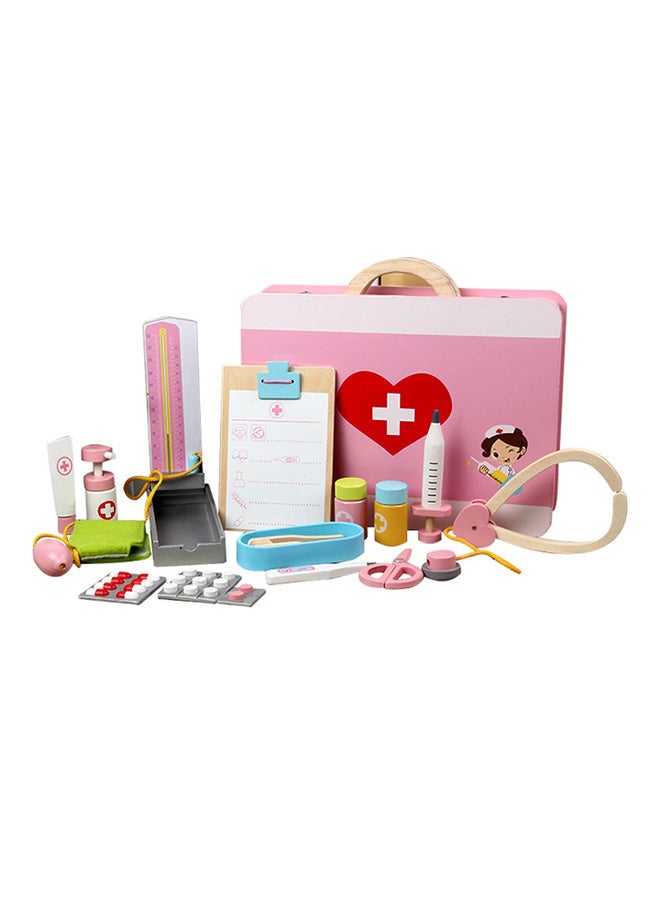 الأسطورة مجموعة لعب تعليمية وخشبية بتصميم حقيبة الطبيب طراز Msn17070 - Image 1