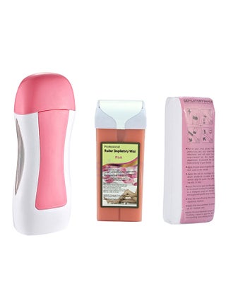 Depilatory Wax Melting Machine And Paper Set White/Pink - v1528794918/N15105076A_1